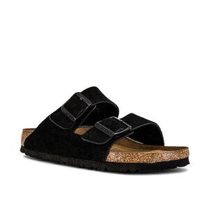 Birkenstock Arizona Soft Footbed Sandal – Black, Size 38